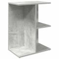 vidaXL Nočný stolík betónovosivý 46,5x29x61 cm spracované drevo