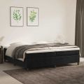 vidaXL Posteľný rám s boxspringom čierny 200x200 cm zamat