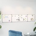 vidaXL Magnetická biela tabuľa skladacia 200x40x1,7 cm hliník