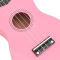vidaXL Sopránové ukulele s taškou pre deti ružové 23"