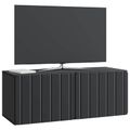 vidaXL Nástenná TV skrinka 78,5 x 31 x 30 cm Čierna Kompozitné drevo