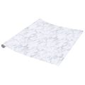 vidaXL Nálepky na nábytok samolepiace mramorové biele 90x500 cm PVC