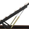 vidaXL Hydraulický posteľný rám+úložný priestor, LED, látka 160x200 cm