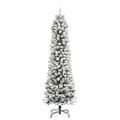 vidaXL Umelý vianočný stromček Biela 240 cm PVC, kov a plast