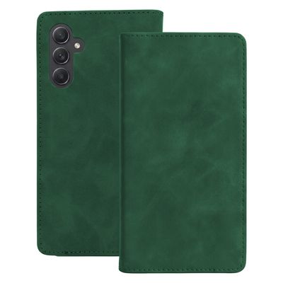 Smart semišové puzdro pre Samsung Galaxy A34 zelené