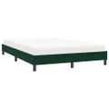vidaXL Rám postele bez matraca Tmavo zelená 140x210 cm Zamat