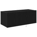 vidaXL TV nástenná skriňa 80 x 35 x 31 cm Čierny dub Kompozitné drevo