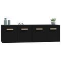 vidaXL Nástenné skrinky 2 ks čierne 60x36,5x35 cm spracované drevo