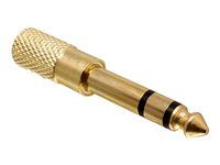 Audio adaptér - stereo jack s kolíkmi (samec) do mini-phone stereo 3.5 mm so zdierkami (samica)