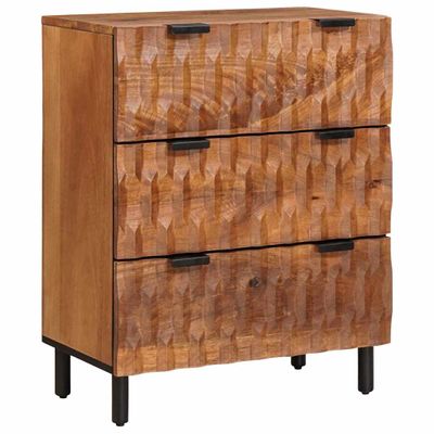 vidaXL Servírovacia skriňa Drevité hnedé dokončenie 60 x 33 x 75 cm