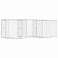 vidaXL Klietka pre psa Strieborná 600 x 200 x 200 cm Pozinkovaná oceľ