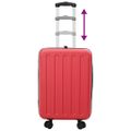 vidaXL Kufor so zámkom Červená 34 x 23 x 55.5 cm ABS plast