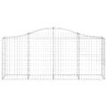 vidaXL Oblúkové gabionové koše 30ks 200x30x80/100cm pozinkované železo