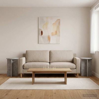 vidaXL Stojan na rastliny 2 pcs Betónovo sivá Ø29,5 x 40 cm