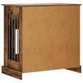 vidaXL Nábytok pre psa Dymový dub 80 x 47,5 x 80 cm Kompozitné drevo