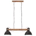 vidaXL Industriálna závesná lampa 25 W, čierna 109 cm E27