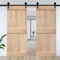 vidaXL Dvere NARVIK 95 x 210 cm Masívne borovicové drevo (neupravené)