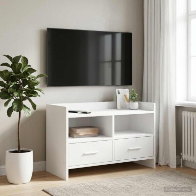 vidaXL TV skrinka 71,5 x 33 x 47 cm Biela Kompozitné drevo