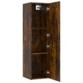 vidaXL Nástenné TV skrinky 2 ks dymový dub 30,5x30x110 cm
