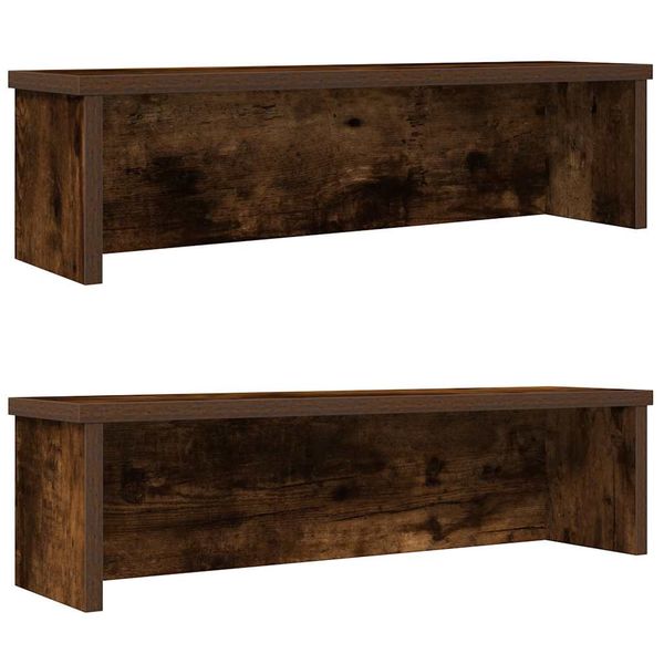 vidaXL kuchynské stojany stohovateľné 2 ks dub údený 60x15x16 cm