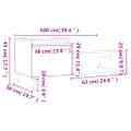 vidaXL Konferenčný stolík dub sonoma 100x50x45 cm spracované drevo