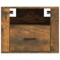 vidaXL Nástenné nočné stolíky 2 ks dymový dub 50x36x40 cm