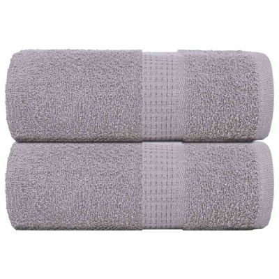 vidaXL Uteráky pre hostí FROGN 2 ks sivé 30x50 cm 360 g/m²