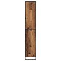 vidaXL Vysoké skrinky Staré drevo 60 x 36 x 200 cm Kompozitné drevo