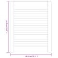 vidaXL Lamelové dvierka na skrinku 4 ks, biele 61,5x49,4 cm, borovica