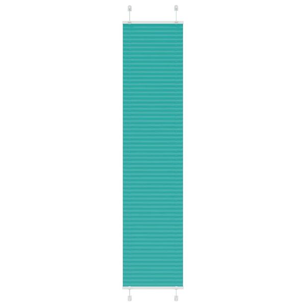 vidaXL Plisovaná roleta petrolejovo zelená 40x200 cm šírka látky 39,4 cm polyester