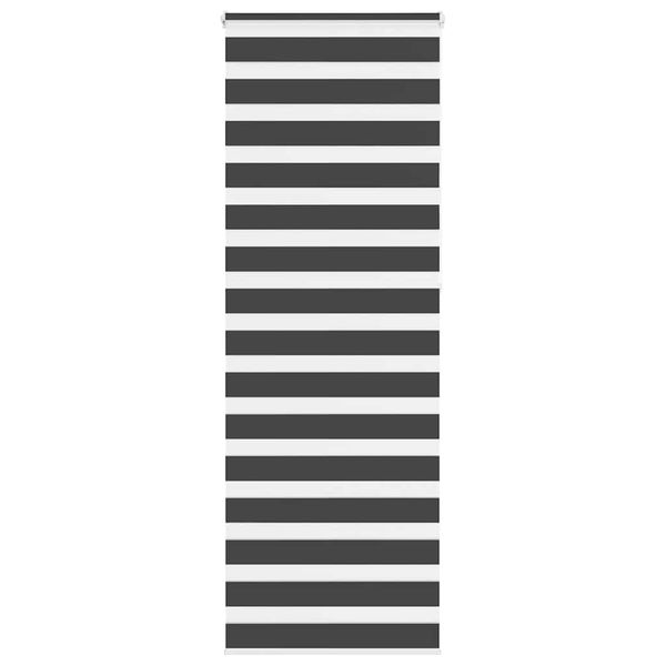 vidaXL Zebra roleta čierna 90x230 cm šírka látky 85,9 cm polyester