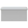 vidaXL Skladacia úložná lavička Biela 180 kg 80 L 77 x 38 x 38 cm PVC