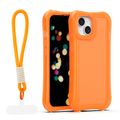 Puzdro Safepop s popruhom pre iPhone 14 6,1" oranžová