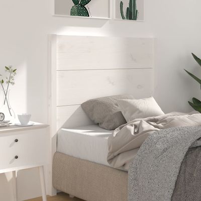 vidaXL Čelo postele biele 81x4x100 cm masívna borovica
