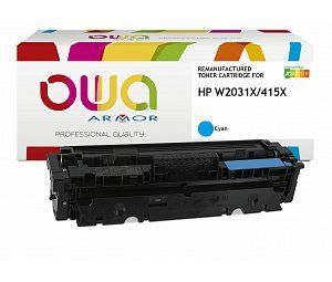 alt. toner OWA ARMOR pre HP W2031X/CF415X pre M454, M479 Cyan "LEVEL" (6000 str.)