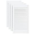 vidaXL Lamelové dvierka na skrinku 4 ks, biele 69x39,4 cm, borovica