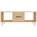 vidaXL Konferenčný stolík dub sonoma 102x50x40 cm kompozitné drevo