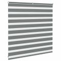 vidaXL Zebra roleta tmavošedá 145x100 cm šírka látky 140,9cm polyester