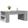vidaXL Konferenčný stolík sivý dub sonoma 102x55x42cm kompozitné drevo