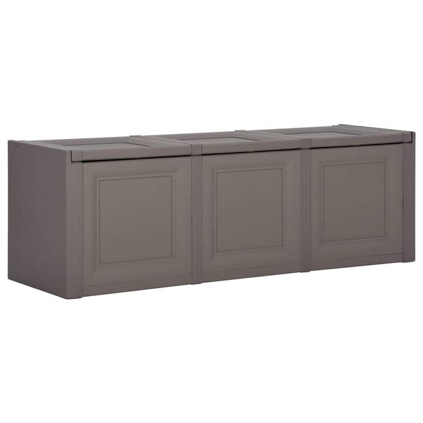 vidaXL Box na vankúše sivý 125x40x42 cm 130 L