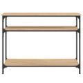vidaXL Konzolový stolík dub sonoma 100x29x75 cm kompozitné drevo
