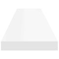 vidaXL Plávajúce nástenné police 4 ks, biele 120x23,5x3,8 cm, MDF