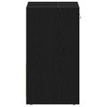 vidaXL Skrinka na umývadlo čierna dub 60x33x60 cm kompozitné drevo