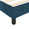 vidaXL Posteľný rám s boxspringom tmavomodrý 160x200 cm zamat