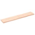 vidaXL Kúpeľňová doska 160x30x(2-4) cm, neošetrený drevený masív