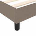 vidaXL Posteľný rám boxspring s matracom sivohned 160x200 cm látka
