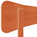 vidaXL Čelo postele voskové hnedé 75 cm masívna borovica