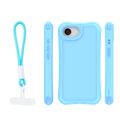 Puzdro Safepop s remienkom pre iPhone 16e / 17e modré
