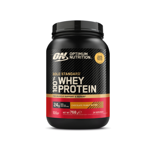 100% Whey Gold Standard - Optimum Nutrition, čokoláda arašidové maslo, 768 g