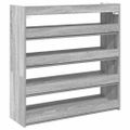 vidaXL Regál na topánky sivý sonoma 80x25x81 cm, kompozitné drevo